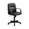 Medium Back Office Leather Chair Black CCA-800049