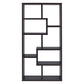 Contemporary Asymmetrical Cube Bookcase, Brown