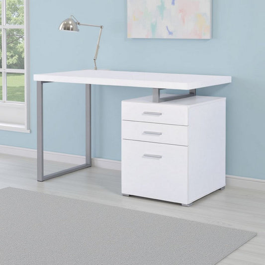 Office Desk | White Finish | Reversible Setup | Superb Design
