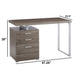 Office Desk | Modish Design | File Drawer | Gray Finish