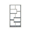 Modish Wooden Bookcase With Multiple Shelves, Gray By Coaster