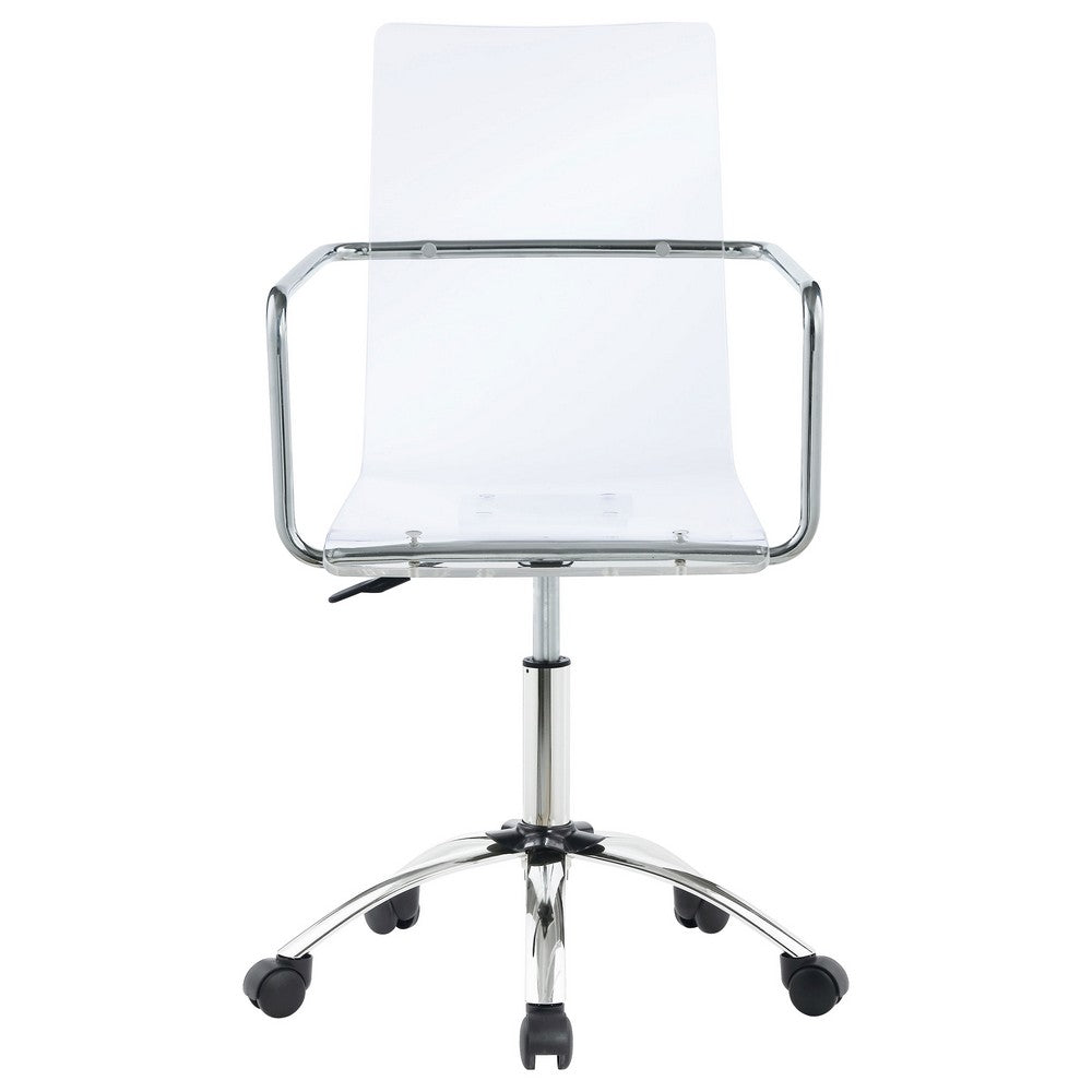 Office Chair | Transparent Acrylic | Adjustable | Clear