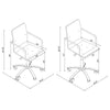 Office Chair | Transparent Acrylic | Adjustable | Clear