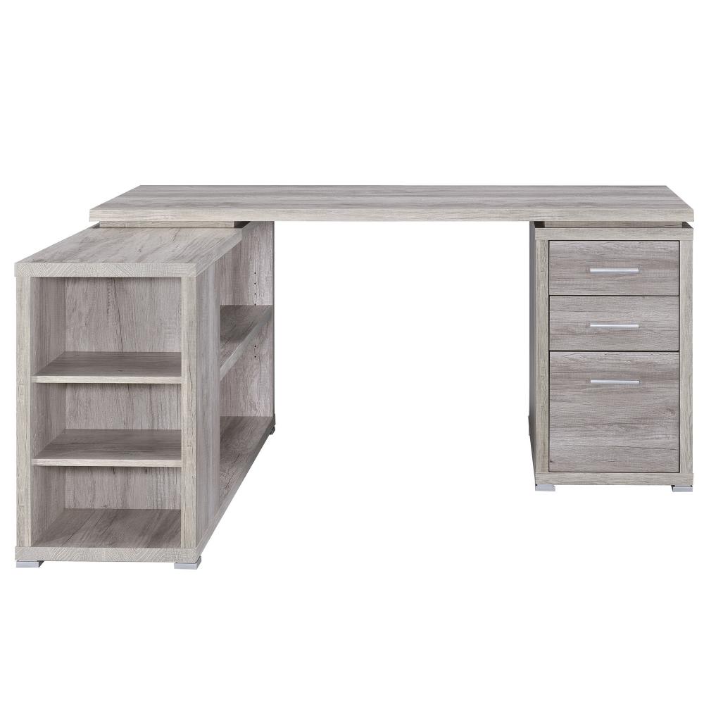 Office Desk | L Shaped Contemporary | Gray Finish CCA-801516