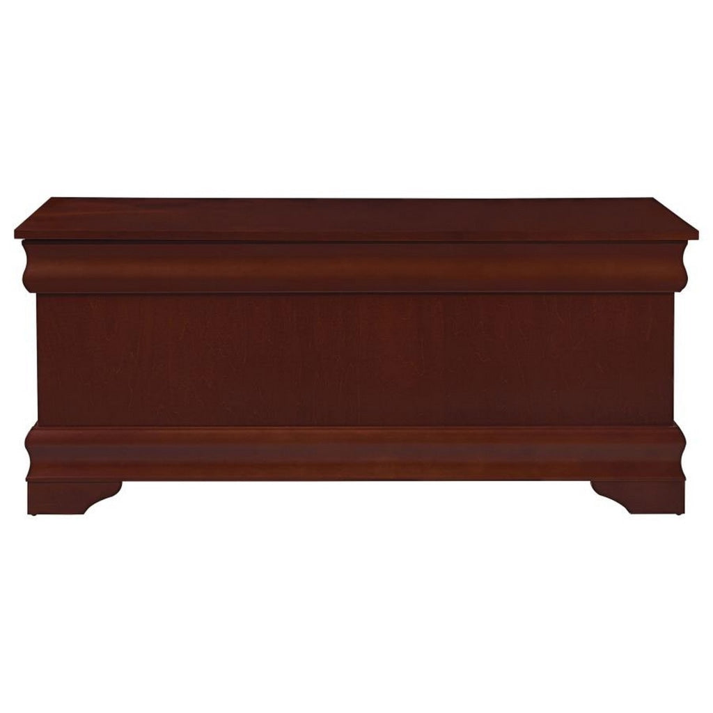 Traditional Style Wooden Cedar Chest Brown By Casagear Home BM159219