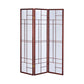 Classic 3 Panel Wooden Folding Screen, Brown