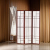 Classic 3 Panel Wooden Folding Screen, Brown
