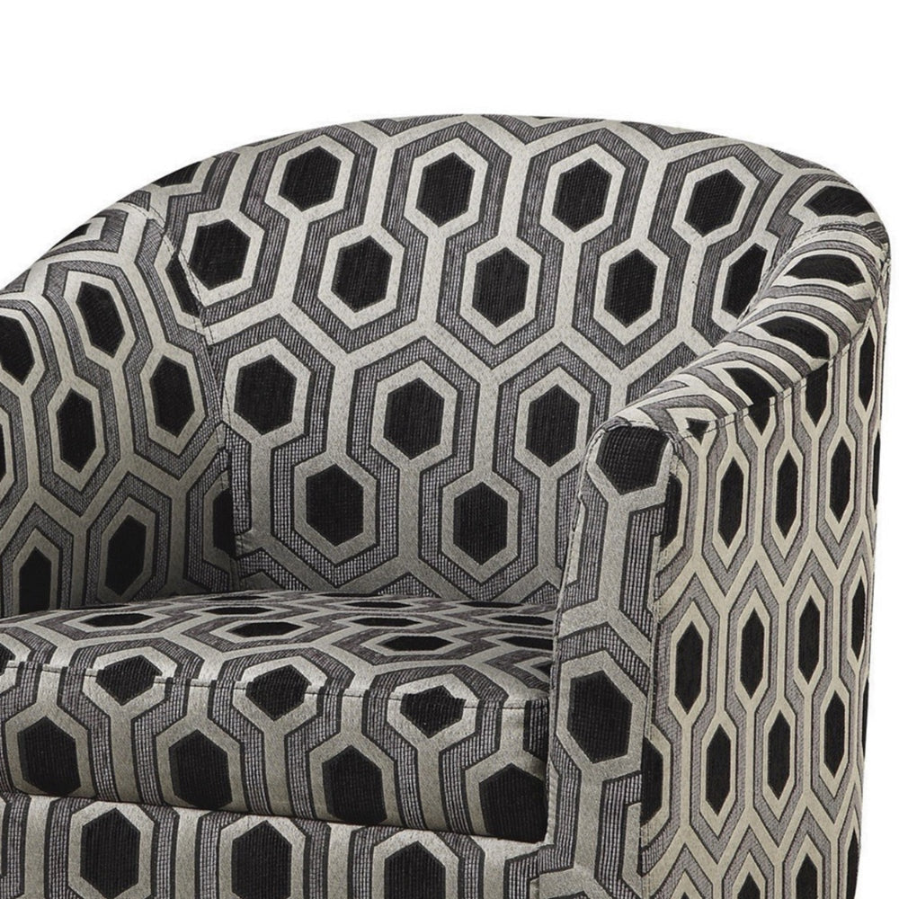 Space Adorner Accent Chair Gray/Black CCA-900435