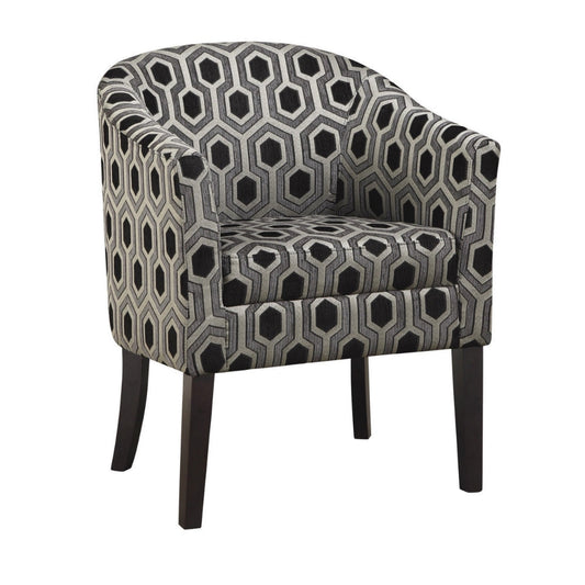 Accent Chair | Space Adorner Style | Gray Black