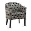 Accent Chair | Space Adorner Style | Gray Black
