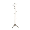 Well-made Metal Coat Rack with Six Pegs, Gray