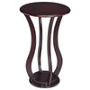 Contemporary Plant Stand With Bottom Storage Shelf Brown CCA-900934