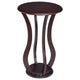 Contemporary Plant Stand With Bottom Storage Shelf Brown CCA-900934
