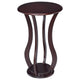 Contemporary Plant Stand With Bottom Storage Shelf Brown CCA-900934