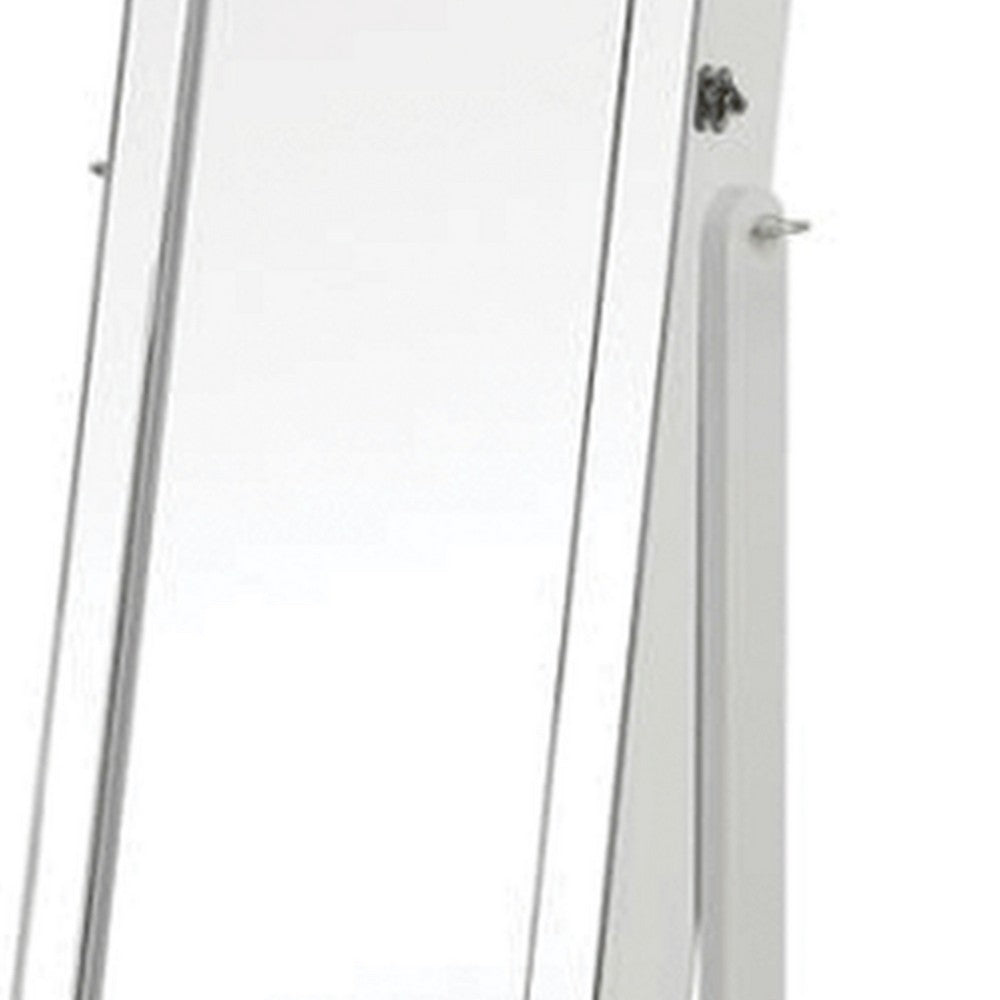 Cheval Mirror | Jewelry Storage Interior | Gray Finish