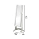Cheval Mirror | Jewelry Storage Interior | Gray Finish