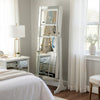 Cheval Mirror | Jewelry Storage Interior | Gray Finish