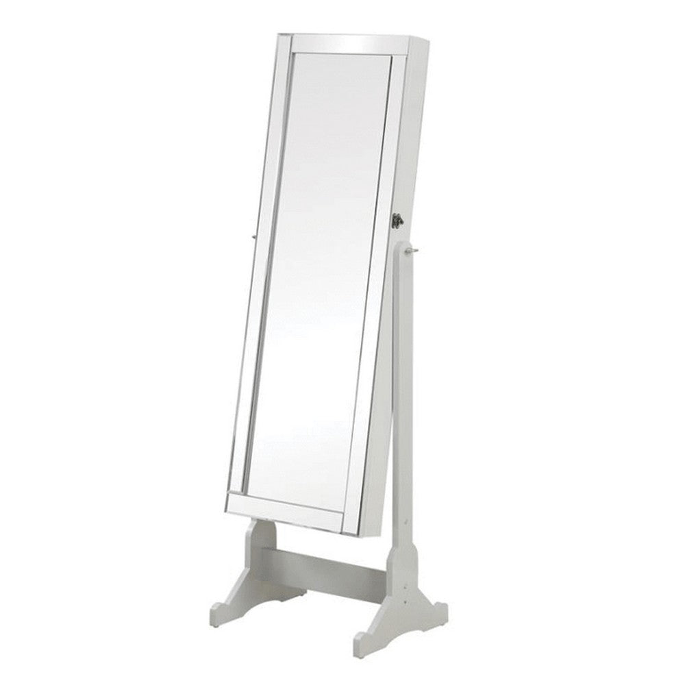 Cheval Mirror | Jewelry Storage Interior | Gray Finish