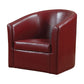 Slickly Compact Accent Chair, Red