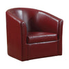 Slickly Compact Accent Chair, Red