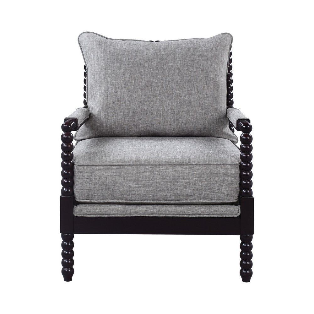 Turned Designing Accent Chair Gray CCA-903824