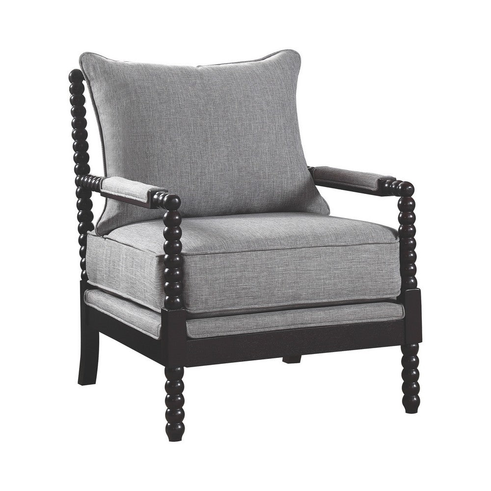 Turned Designing Accent Chair Gray CCA-903824