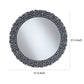 Beautifully Designed Round Contemporary Wall Mirror Silver-Coaster CCA-960077