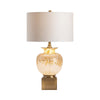 Table Lamp | White Linen Shade | Elegant White Brass Iron Base | 31’’ CCL-CVABS1372