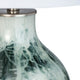 Giwy Accent Table Lamp 27’’ White Drum Shade Crystal Gray Base CCL-CVABS2185