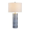 Katy Accent Table Lamp Set of 2 31 Inch Oatmeal Linen Shade Blue Glass Base CCL-CVABS2222