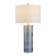 Katy Accent Table Lamp Set of 2 31 Inch Oatmeal Linen Shade Blue Glass Base CCL-CVABS2222