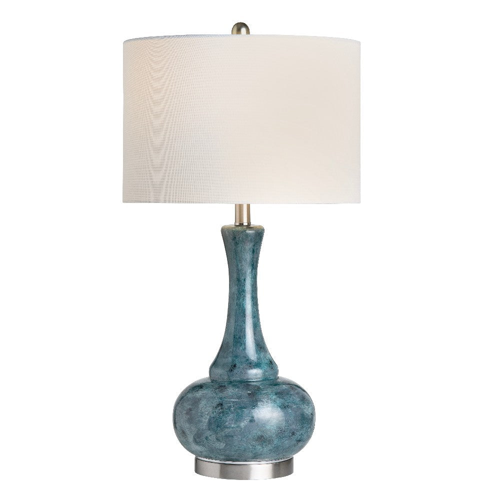 Dex Accent Table Lamp 29’’ White Linen Shade Genie Bottle Base CCL-CVABS2289
