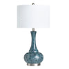 Dex Accent Table Lamp, 29", White Linen Shade, Genie Bottle Base