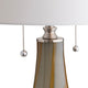 Reny Table Lamp Set of 2 | 34’’ | Twin Pull Chain | White Shade | Glass CCL-CVABS2376