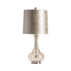 Amy Table Lamp | 32" | Gold Sheen Shade | Transparent Glass Base
