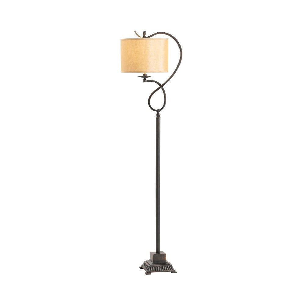 Iny Accent Floor Lamp | 61’’ | Beige Linen | Vintage Bronze Steel CCL-CVACR435