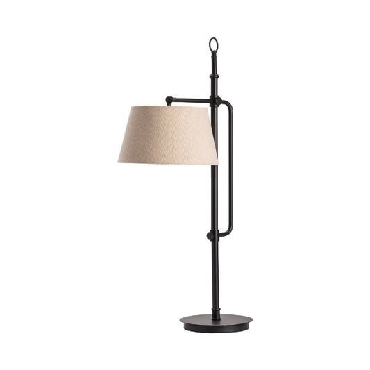 Bert Table Lamp Set of 2 | 36" | Tan Brown | Industrial Black Metal