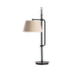 Bert Table Lamp Set of 2 | 36" | Tan Brown | Industrial Black Metal