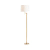 Naz Floor Lamp | 66’’ | White Drum Shade | Pull Chain Gold Frame CCL-CVAER1124