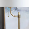 Naz Floor Lamp | 66’’ | White Drum Shade | Pull Chain Gold Frame CCL-CVAER1124