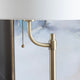 Naz Floor Lamp | 66’’ | White Drum Shade | Pull Chain Gold Frame CCL-CVAER1124