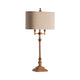 Heny Table Lamp Set of 2 | 37" | Oatmeal Linen Shade | Antique Gold