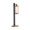Rogg Table Lamp Set of 2 | 32" Glass Lantern | Black Gold Metal Base