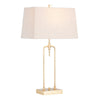 Dera Table Lamp Set of 2 | 30" Gold Open Frame | Cream Linen Shade