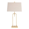 Dera Table Lamp Set of 2 | 30" Gold Open Frame | Cream Linen Shade