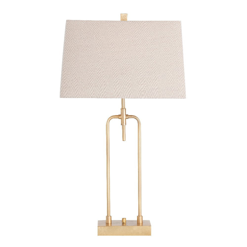Dera Table Lamp Set of 2 | 30" Gold Open Frame | Cream Linen Shade