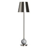 Buffet Table Lamp Set of 2 | Gray Marble Base | Nickel Shade 39"