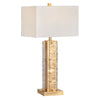 Table Lamp Set of 2 | White Linen Shade | 32’’ Classic Gold Frame CCL-CVAER1988A