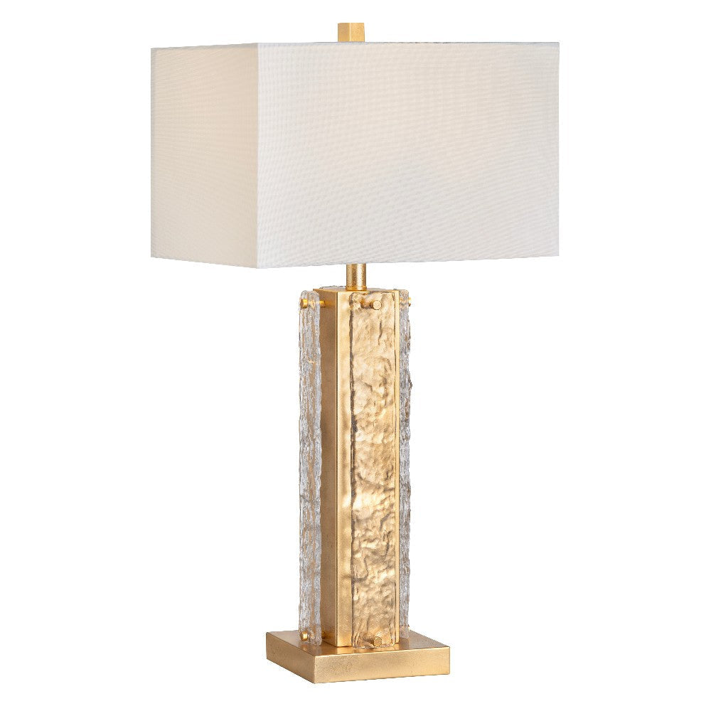 Table Lamp Set of 2 | White Linen Shade | 32’’ Classic Gold Frame CCL-CVAER1988A