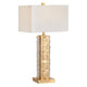 Table Lamp Set of 2 | White Linen Shade | 32’’ Classic Gold Frame CCL-CVAER1988A